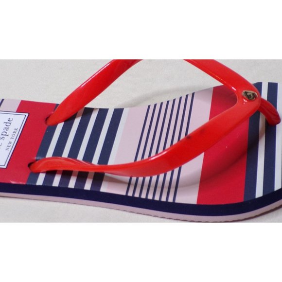 KATE SPADE Feldo Striped Flip Flops Size 5 NEW - Picture 5 of 6